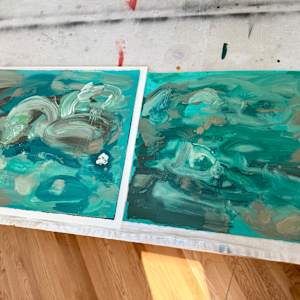 Abstract Landscape (ocean 11) by Pamela Staker  Image: Ocean 11 and 10