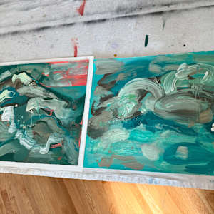 Abstract Landscape (ocean 8) by Pamela Staker  Image: Ocean 8 and 11
