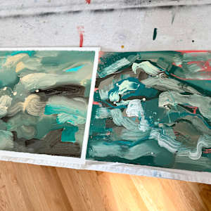 Abstract Landscape (ocean 8) by Pamela Staker  Image: Ocean 1 and 8