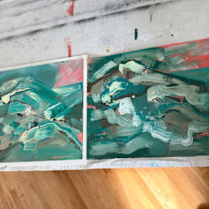 Abstract Landscape (ocean 9) by Pamela Staker  Image: Ocean 9 and 8