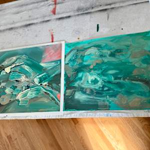 Abstract Landscape (ocean 9) by Pamela Staker  Image: Ocean 9 and 10