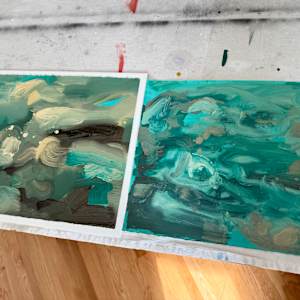 Abstract Landscape (ocean 10) by Pamela Staker  Image: Ocean 1 and 10