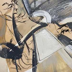 Abstract Study (crouching tiger no.2) by Pamela Staker  Image: detail