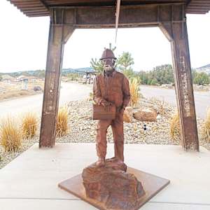 Iron Miner: Ore Worker by Jacob Dean  Image: Iron Springs RV Park, 3196 Iron Springs Road, Cedar City, UT. 

Photograph by Steven D. Decker. Licensed by Creative Commons (CC BY-SA).