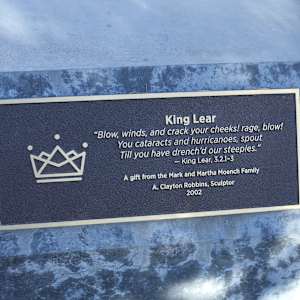 King Lear by A. Clayton Robbins  Image: Photograph by Ryann S. Ford. Licensed by Creative Commons (CC  BY-SA). 