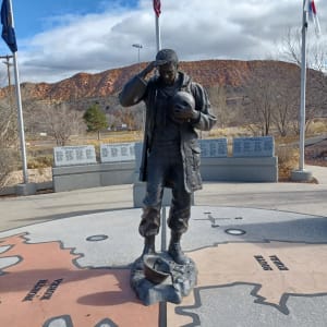 Cedar City War Memorial - Never Forget by Jerime Hooley  Image: Approximately 200 N 200 E, Cedar City, UT.

Photography by Steven D. Decker. Licensed as Creative Commons (CC BY-SA).
