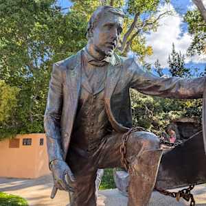 Pioneer Tribute Monument by Laura Lee Stay  Image: 19 Old Highway 91, Parowan, Utah (Parowan Heritage Park). Photograph by Jacob B. Arnell. Licensed by Creative Commons (CC BY-SA).