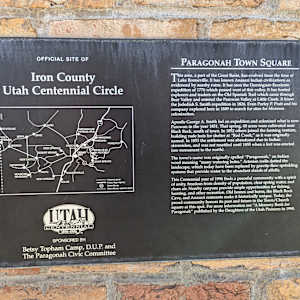 Paragonah Town Square Monument  Image: Photograph by Jacob B. Arnell. Licensed by Creative Commons (CC BY-SA).