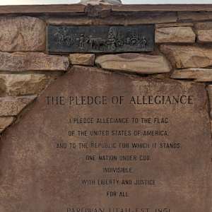 Flag Pole - Parowan Library  Image: Photograph by Jacob B. Arnell. Licensed by Creative Commons (CC BY-SA).