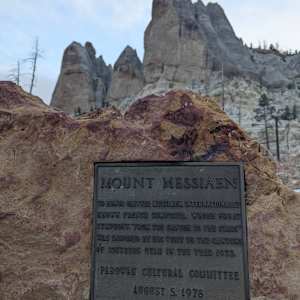 Mount Messiaen Monument  Image: Photograph by Jacob B. Arnell. Licensed by Creative Commons (CC BY-SA).
