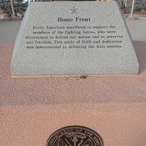 Cedar City War Memorial - World War II by Robert D. Mercer  Image: Photograph by Jacob B. Arnell. Licensed by Creative Commons (CC BY-SA).
Home Front

Every American sacrificed to support the members of the fighting forces, who were determined to defend our nation and to preserve our freedom. This unity of faith and dedication was instrumental in defeating the Axis nations.