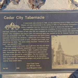 Cedar City Tabernacle Monument  Image: Photograph by Steven D. Decker. Licensed by Creative Commons (CC BY-SA).
