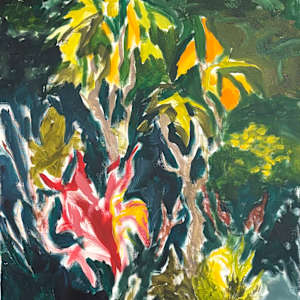 Angel's trumpet late summer Gardenview by Nancy Broadbent, Image 1.