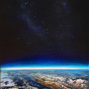 Triptych (Neon Earth, Transmission, Deep Blue Dive) by Anne Wölk 