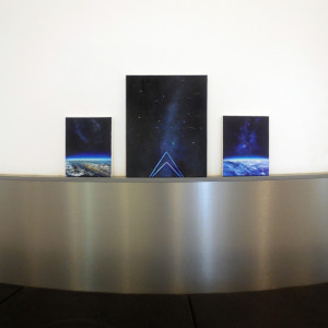 Triptych (Neon Earth, Transmission, Deep Blue Dive) by Anne Wölk 