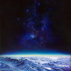 Triptych (Neon Earth, Transmission, Deep Blue Dive) by Anne Wölk 