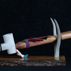 Horse, Native America (Ojibwa) Ceremonial pipe by Scott Freeman