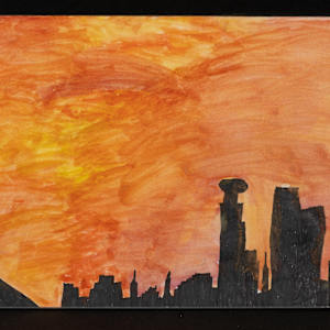 Minneapolis Skyline at Sunset by Mac Veatch