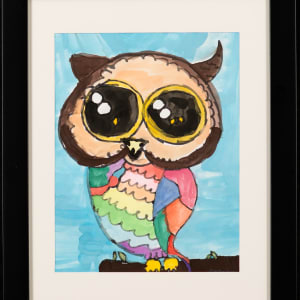 Colorful Peck the Owl by Ella Veatch