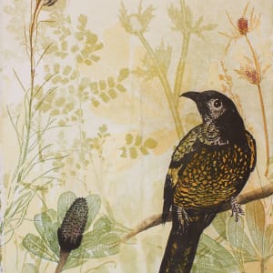 Bee and Regent Honeyeater (unframed) by Trudy Rice