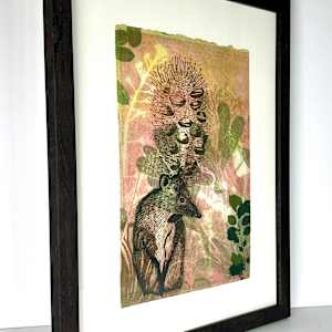 Trepidatious Bandicoot (Framed) by Trudy Rice 
