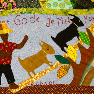 Goats Look To Their Owner Before Wandering (Haitian Proverb) - Kabrit Gade Je Met Kay Avan Irantre by Edlande Metellus 