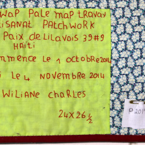 You Are Talking, I Am Working - W'ap pale m'ap travay by Wiliane Charles 