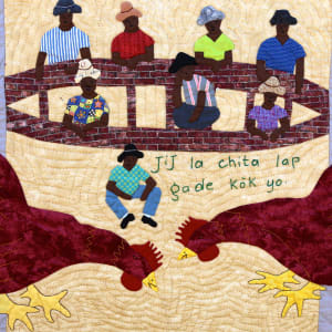 Watching the Cockfights - Moun Yo Ap Gade Kok Kap Batay Nan Gagè An Ayiti by Rose Marie Agnant 