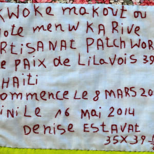 Don't Hang Your Bag Where Your Arm Can't Reach (Haitian Proverb) -Kwoke Makout Ou Wote Kote Men W Ka Rive by Denise Estavat 