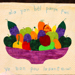 With a Basket of Fruit You Will Have Good Health - Ala Yon Bèl Panye Fui Yo Bon Pou La Santé by Ruth Coréus 