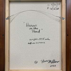 Heron on the Pond by Steve Miller 