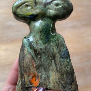 Eye Idol (mixed glazes) by Chantal Powell 