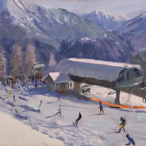 Queuing for the chair lift, Serre Chevalier by Rob Pointon