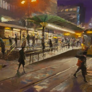 Commuting in the Dark, St Peters Square by Rob Pointon