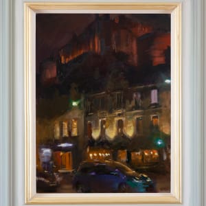The Castle looming over Grassmarket by Rob Pointon  Image: Frame - Hand finished light