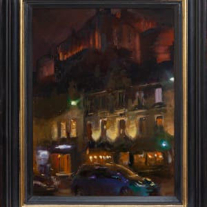 The Castle looming over Grassmarket by Rob Pointon  Image: Frame - Hand finished dark