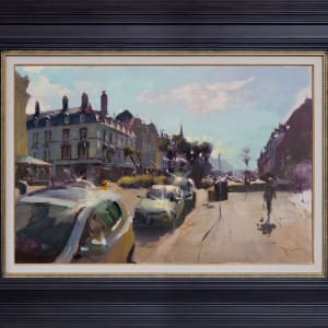 Sunlight bouncing off cars, Gloddaeth Avenue, Llandudno 