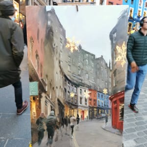 Looking up Victoria Street 