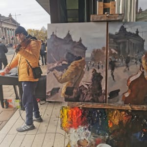 Street Musicians on Princes Street by Rob Pointon 
