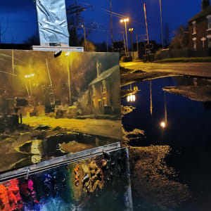 Railway Crossing Nocturne 
