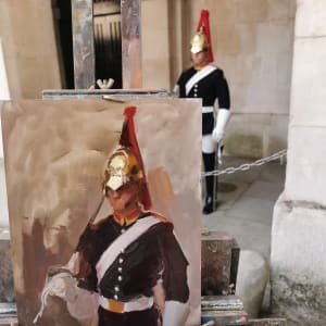 Blues and Royals Foot Sentry Study by Rob Pointon 