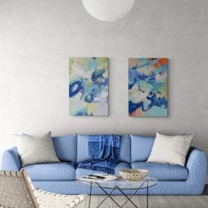 Lovin' the Blues by Rene Griffith  Image: with companion piece, Change is Good