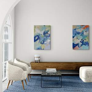 Lovin' the Blues by Rene Griffith  Image: with companion piece, Change is Good
