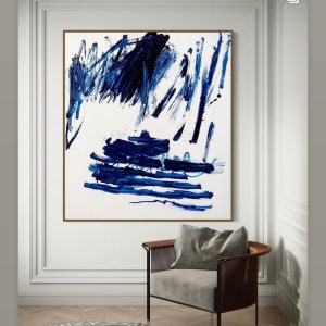 Blue scribbles by Manuela Karin Knaut 