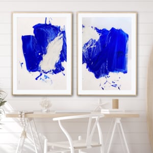Azur seascapes, diptych by Manuela Karin Knaut 