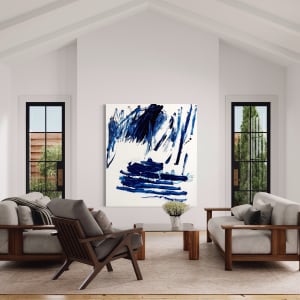 Blue scribbles by Manuela Karin Knaut 