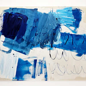 Blue landscape by Manuela Karin Knaut 