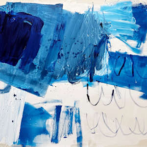 Blue landscape by Manuela Karin Knaut 