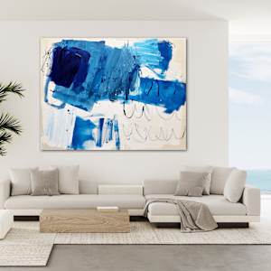 Blue landscape by Manuela Karin Knaut 