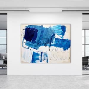 Blue landscape by Manuela Karin Knaut 
